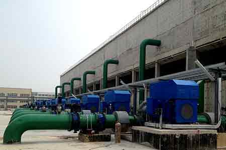 KPS系列單級雙吸離心泵在江蘇虹港石化使用現(xiàn)場